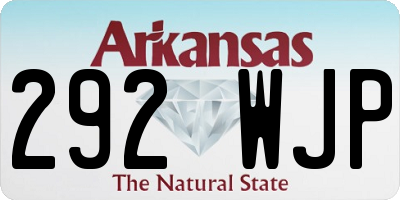 AR license plate 292WJP