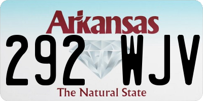 AR license plate 292WJV