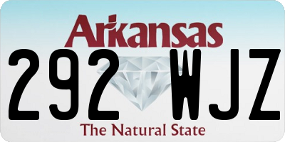 AR license plate 292WJZ