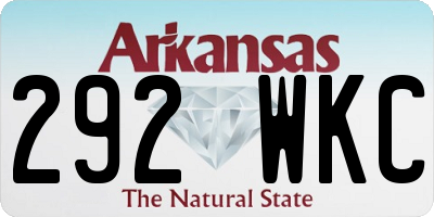 AR license plate 292WKC