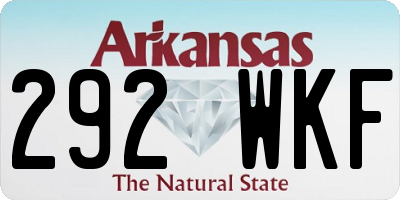 AR license plate 292WKF