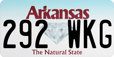 AR license plate 292WKG