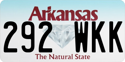 AR license plate 292WKK