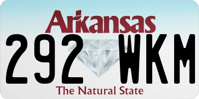 AR license plate 292WKM