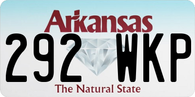 AR license plate 292WKP