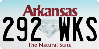 AR license plate 292WKS
