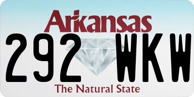 AR license plate 292WKW