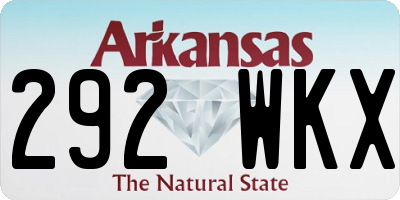 AR license plate 292WKX