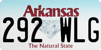 AR license plate 292WLG