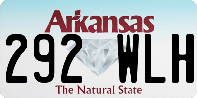 AR license plate 292WLH