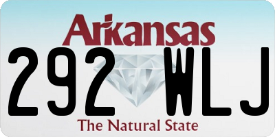 AR license plate 292WLJ