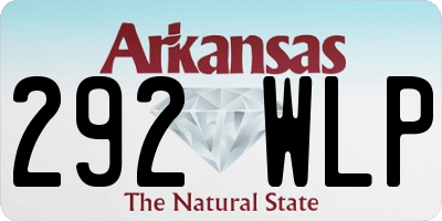 AR license plate 292WLP