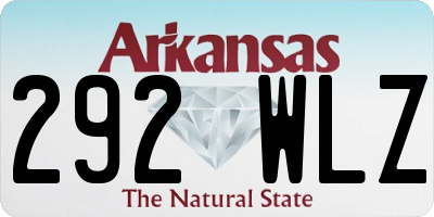 AR license plate 292WLZ