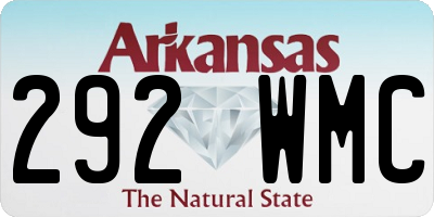 AR license plate 292WMC