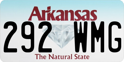 AR license plate 292WMG