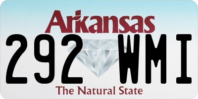 AR license plate 292WMI