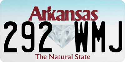 AR license plate 292WMJ