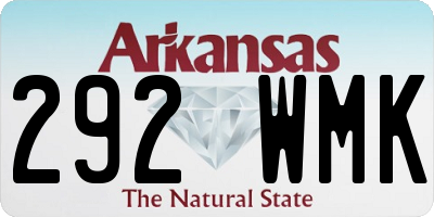 AR license plate 292WMK