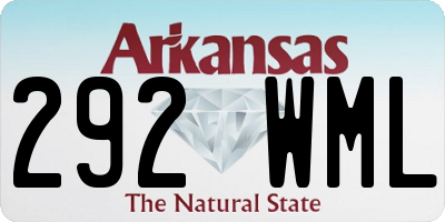 AR license plate 292WML