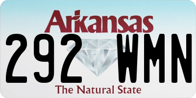 AR license plate 292WMN