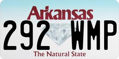 AR license plate 292WMP