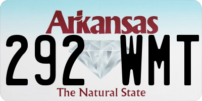 AR license plate 292WMT
