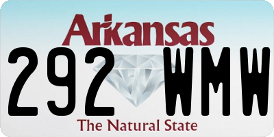 AR license plate 292WMW