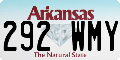 AR license plate 292WMY