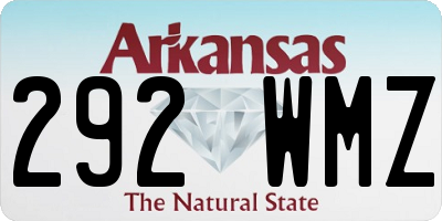 AR license plate 292WMZ