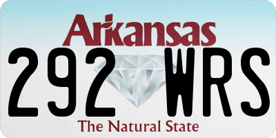 AR license plate 292WRS