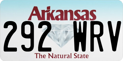AR license plate 292WRV
