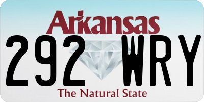 AR license plate 292WRY