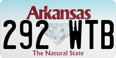 AR license plate 292WTB