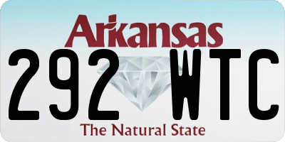 AR license plate 292WTC