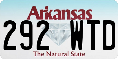 AR license plate 292WTD