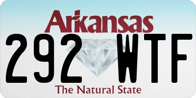 AR license plate 292WTF