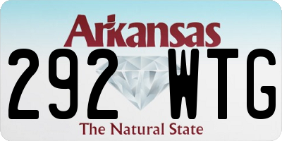 AR license plate 292WTG