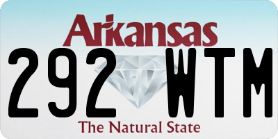 AR license plate 292WTM