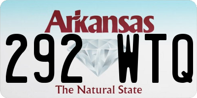 AR license plate 292WTQ