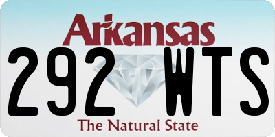AR license plate 292WTS
