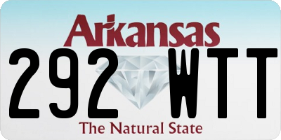 AR license plate 292WTT