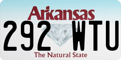 AR license plate 292WTU