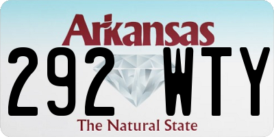 AR license plate 292WTY