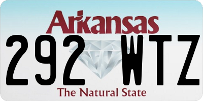 AR license plate 292WTZ