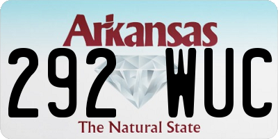 AR license plate 292WUC