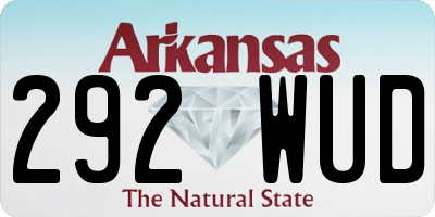 AR license plate 292WUD