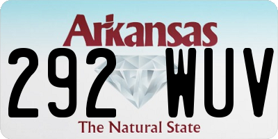 AR license plate 292WUV