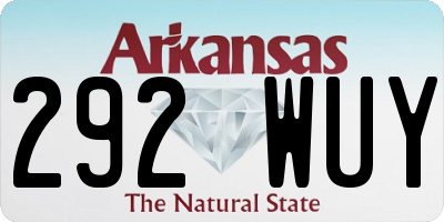 AR license plate 292WUY