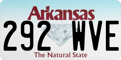 AR license plate 292WVE