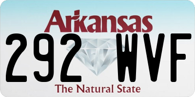 AR license plate 292WVF